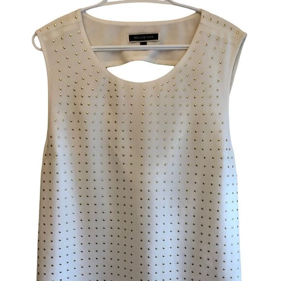 MELANIE Lyne Sleeveless Blouse with Cut Out Back NWOT - Picture 1 of 9